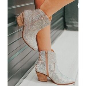 Matisse Shayne Rhinestone Pointed Toe Western‎ Boots Women's Size 6M